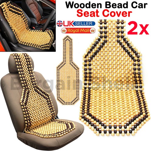 Wooden bead beaded - 2x,