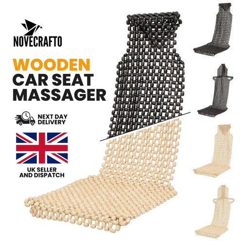 Wooden beaded car - beaded, seat