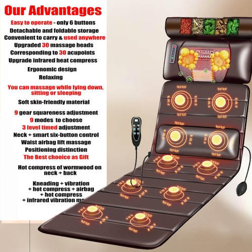 Full body massage mat with - body,