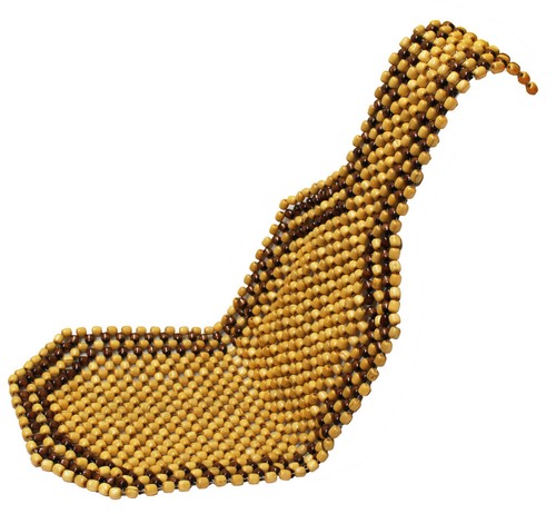 Brown wooden bead - brown,